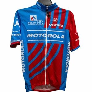 Giordana  Motorola Blue and Red Men's team Cycling Jersey 1995 lance Armstrong